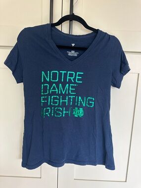 Fanatics Notre Dsme Short Sleeve V Neck Tee